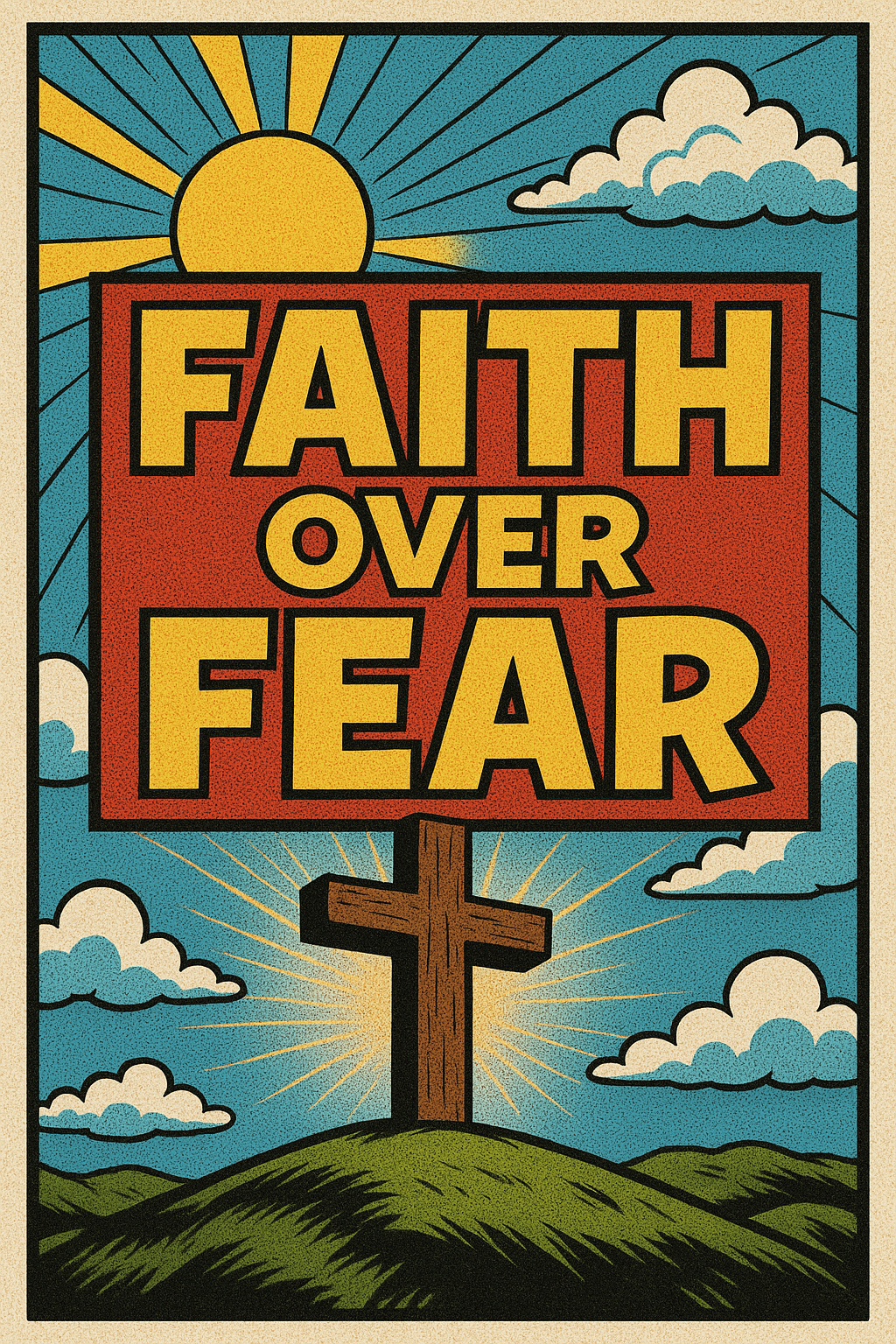 Faith over Fear Comic Poster