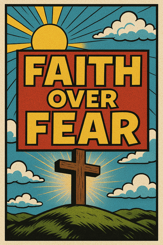 Faith over Fear Comic Poster